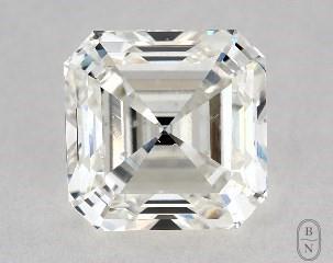 This asscher cut 1.01 carat I color si1 clarity has a diamond grading report from GIA