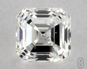 This asscher cut 1.01 carat H color si1 clarity has a diamond grading report from GIA