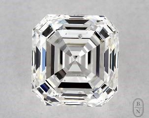 This asscher cut 1.02 carat F color si1 clarity has a diamond grading report from GIA