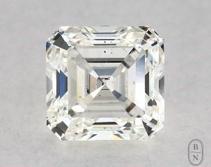 This asscher cut 1.05 carat I color si1 clarity has a diamond grading report from GIA