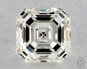 This asscher cut 1.07 carat I color si1 clarity has a diamond grading report from GIA