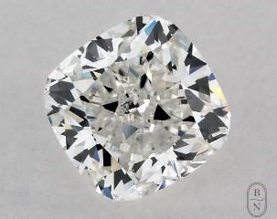 This cushion modified cut 1.01 carat H color si1 clarity has a diamond grading report from GIA