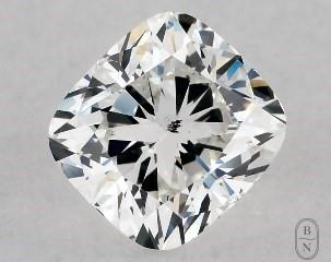 This cushion modified cut 1.01 carat G color si1 clarity has a diamond grading report from GIA