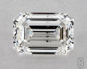 This emerald cut 1.02 carat E color si1 clarity has a diamond grading report from GIA