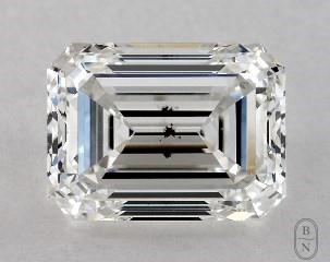 This emerald cut 1.04 carat G color si1 clarity has a diamond grading report from GIA