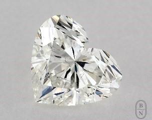 This heart shaped 1.02 carat I color si1 clarity has a diamond grading report from GIA