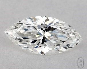 This marquise cut 1 carat F color si1 clarity has a diamond grading report from GIA