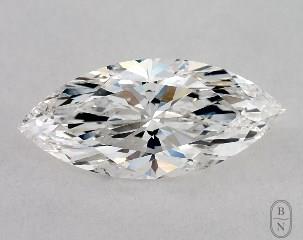 This marquise cut 1.01 carat F color si1 clarity has a diamond grading report from GIA