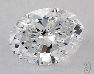 This oval cut 1 carat D color si1 clarity has a diamond grading report from GIA