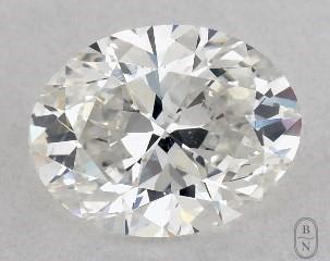 This oval cut 1 carat F color si1 clarity has a diamond grading report from GIA