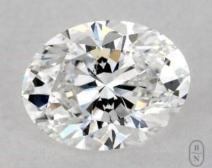This oval cut 1.01 carat E color si1 clarity has a diamond grading report from GIA