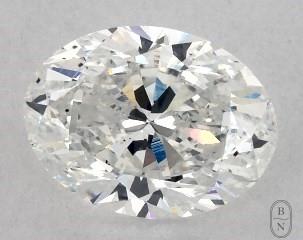 This oval cut 1.01 carat F color si1 clarity has a diamond grading report from GIA