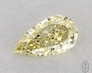 This pear shaped 0.25 carat Fancy Yellow color vs1 clarity has a diamond grading report from GIA