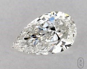 This pear shaped 1 carat G color si1 clarity has a diamond grading report from GIA