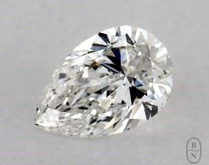 This pear shaped 1 carat G color si1 clarity has a diamond grading report from GIA
