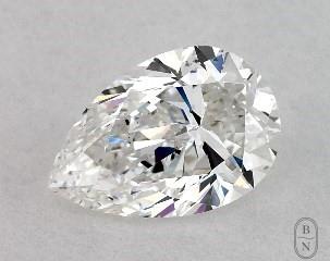 This pear shaped 1 carat E color si1 clarity has a diamond grading report from GIA
