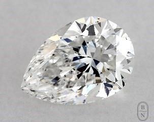 This pear shaped 1.01 carat G color si1 clarity has a diamond grading report from GIA
