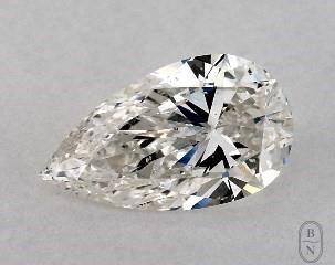 This pear shaped 1.01 carat H color si1 clarity has a diamond grading report from GIA