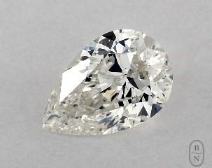 This pear shaped 1.01 carat H color si1 clarity has a diamond grading report from GIA