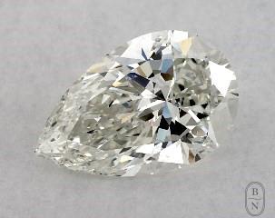 This pear shaped 1.02 carat I color si1 clarity has a diamond grading report from GIA