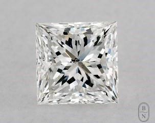 This princess cut 1 carat F color si1 clarity has a diamond grading report from GIA