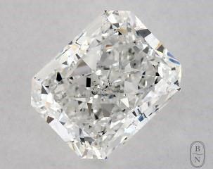 This radiant cut 1 carat F color si1 clarity has a diamond grading report from GIA
