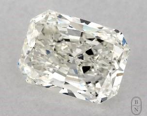This radiant cut 1.01 carat I color vs2 clarity has a diamond grading report from GIA