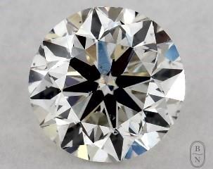 This 1 carat  round diamond I color si1 clarity has Very Good proportions and a diamond grading report from GIA
