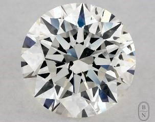 This 1.03 carat  round diamond I color si1 clarity has Excellent proportions and a diamond grading report from GIA