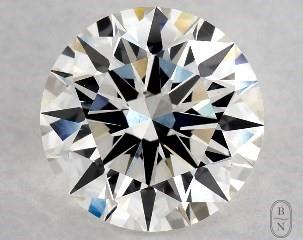 This 2.08 carat Lab-Created  round diamond H color vs1 clarity has Excellent proportions and a diamond grading report from GIA