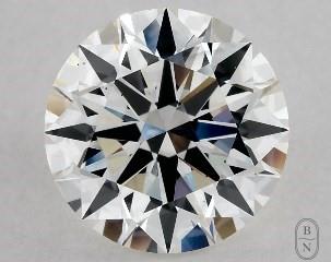 This 2.11 carat Lab-Created  round diamond G color vs2 clarity has Excellent proportions and a diamond grading report from GIA