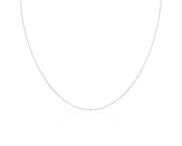 This subtle 18" sterling silver necklace features a secure lobster claw clasp.