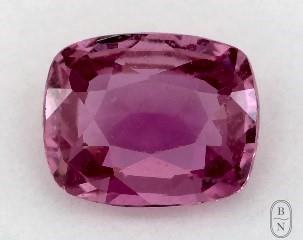This 0.85 Cushion Pink Sapphire is sold exclusively by Blue Nile 