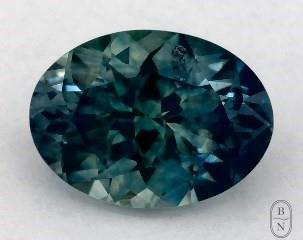 This 0.75 Oval Green Sapphire is sold exclusively by Blue Nile 