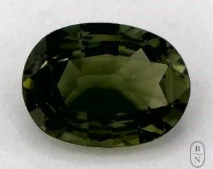 This 0.84 Oval Green Sapphire is sold exclusively by Blue Nile 