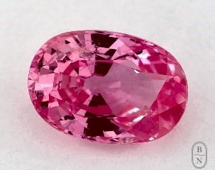 This 0.88 Oval Pink Sapphire is sold exclusively by Blue Nile 
