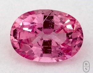 This 0.88 Oval Pink Sapphire is sold exclusively by Blue Nile 