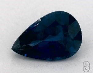 This 0.80 Pear Blue Sapphire is sold exclusively by Blue Nile 