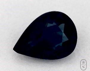 This 0.89 Pear Blue Sapphire is sold exclusively by Blue Nile 