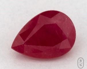 This 0.96 Pear Ruby is sold exclusively by Blue Nile 