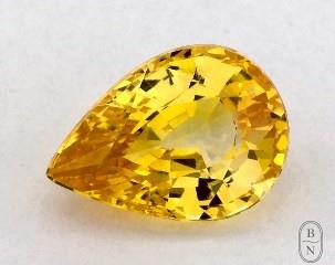 This 1.00 Pear Yellow Sapphire is sold exclusively by Blue Nile 
