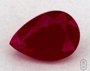This 1.02 Pear Ruby is sold exclusively by Blue Nile 