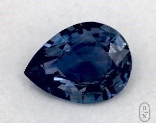 This 1.03 Pear Blue Sapphire is sold exclusively by Blue Nile 