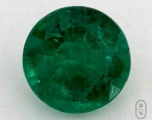 This 0.71 Round Green Emerald is sold exclusively by Blue Nile 