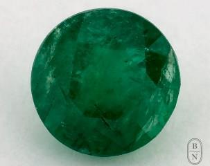 This 0.77 Round Green Emerald is sold exclusively by Blue Nile 