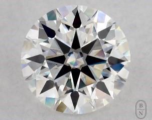 This 0.93 Round Moissanite is sold exclusively by Blue Nile 