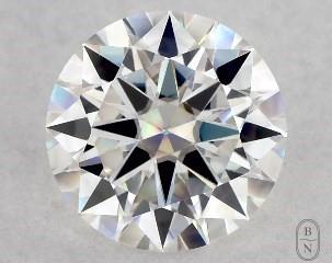 This 0.94 Round Moissanite is sold exclusively by Blue Nile 