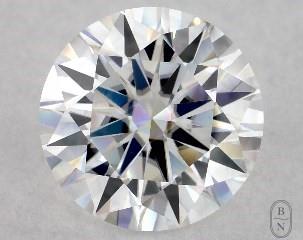 This 0.97 Round Moissanite is sold exclusively by Blue Nile 